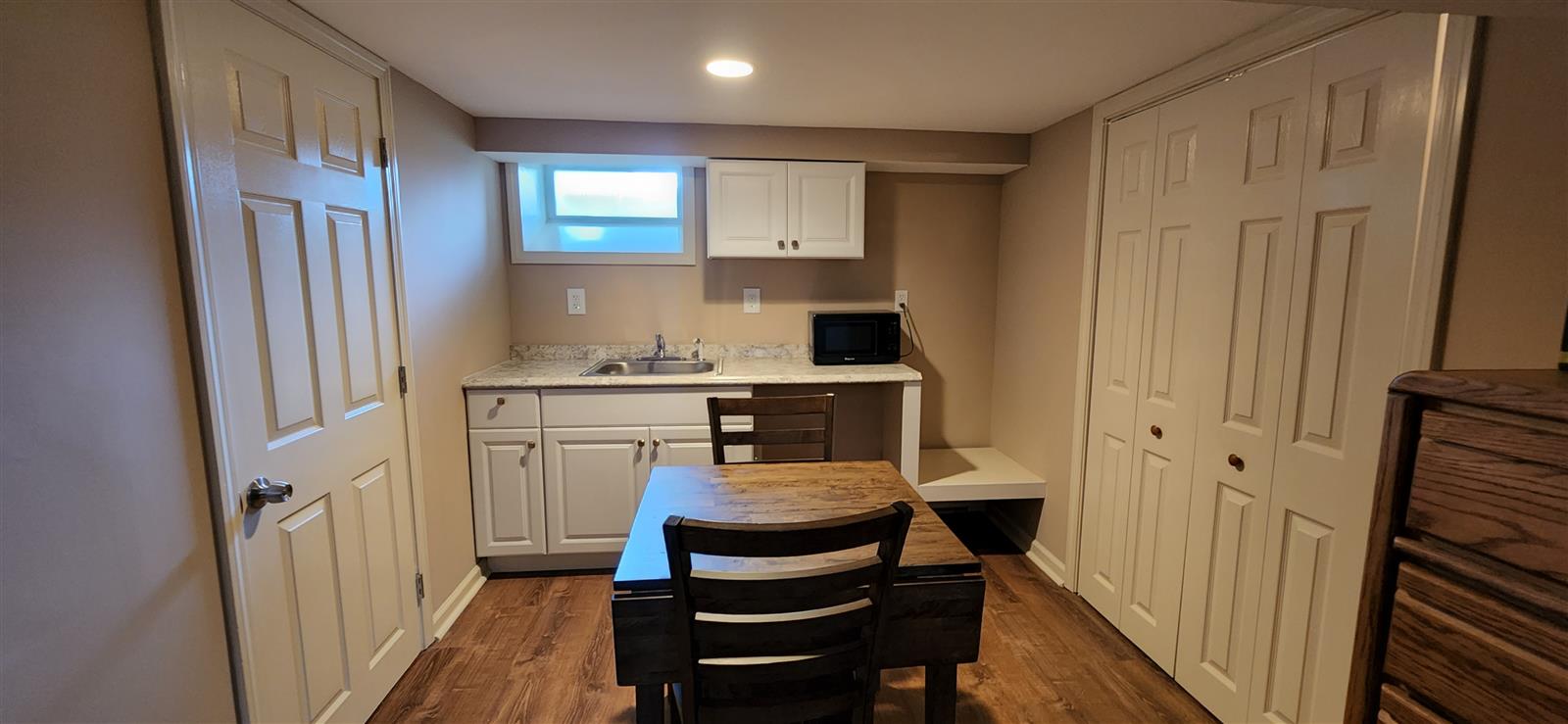 A finished basement built by Vascontractors in Fairfield County
