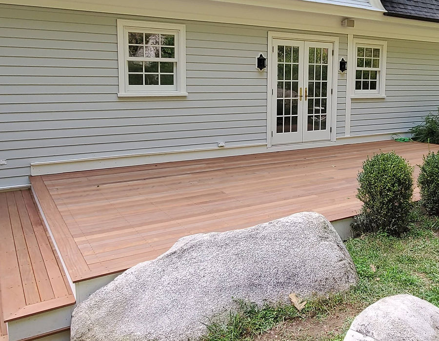 Custom wood deck construction — Vascontractors, Fairfield County CT general contractor