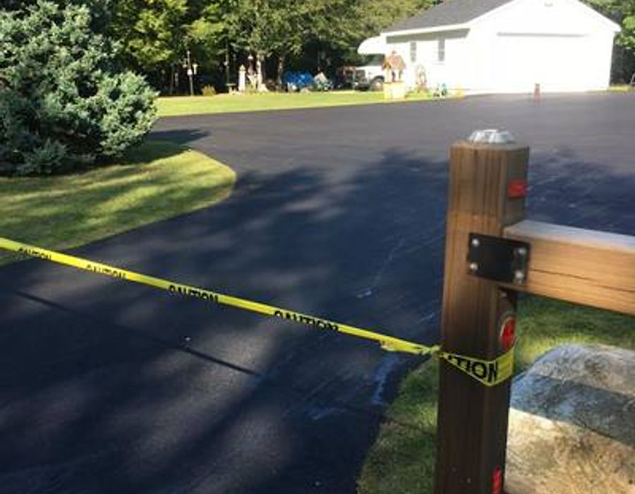 Newly paved asphalt driveway — Vascontractors, Fairfield County CT